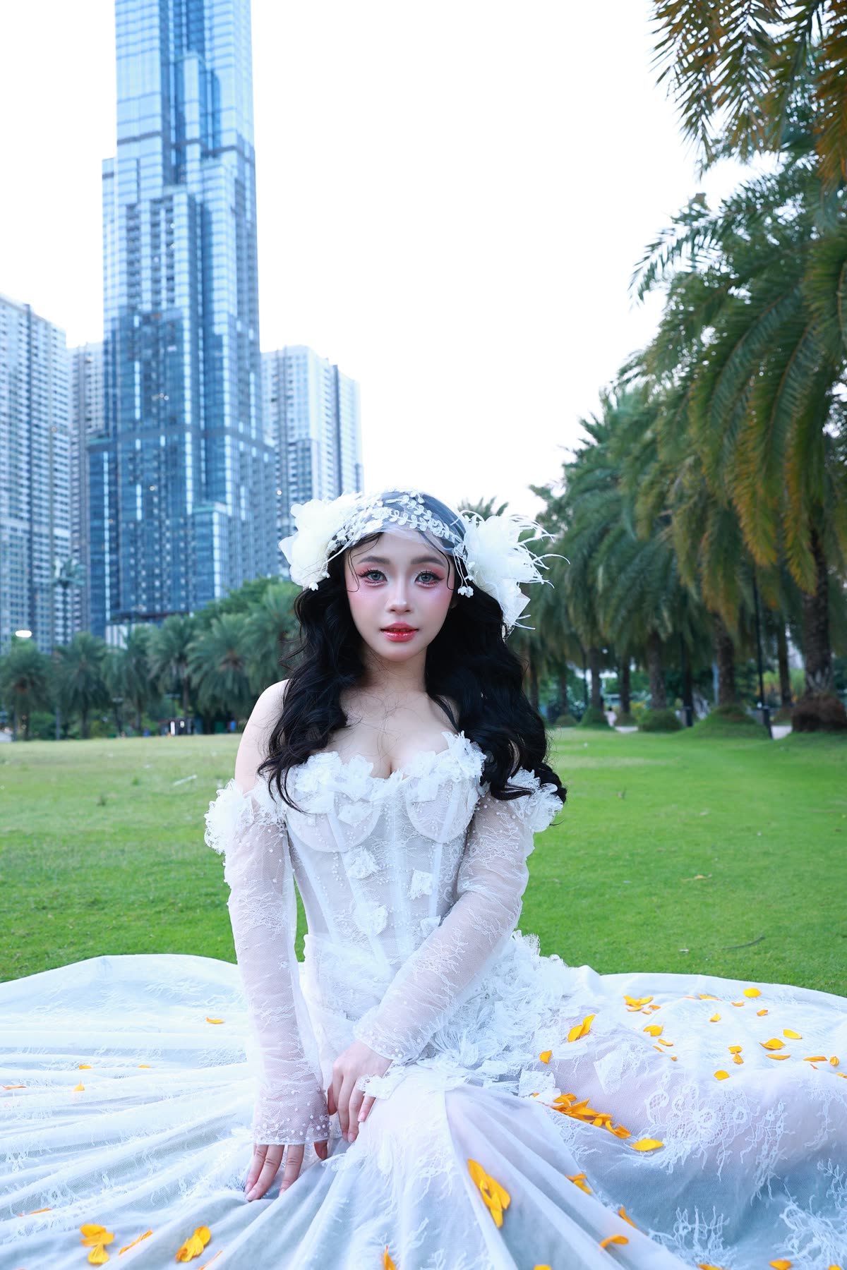 Garden Bridal Portrait